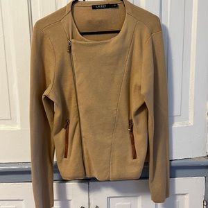womens lauren ralph lauren sweater large designer zip